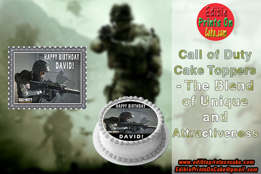 Call of Duty Cake Toppers - The Blend of Uniqueness and Attractiveness