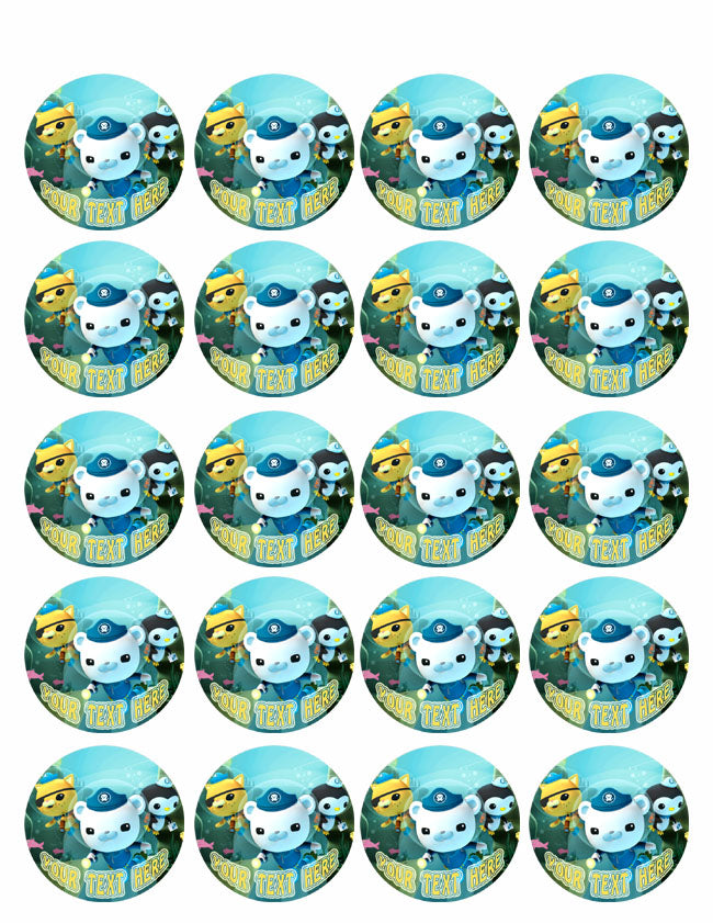 OCTONAUTS - Edible Cake Topper OR Cupcake Topper, Decor
