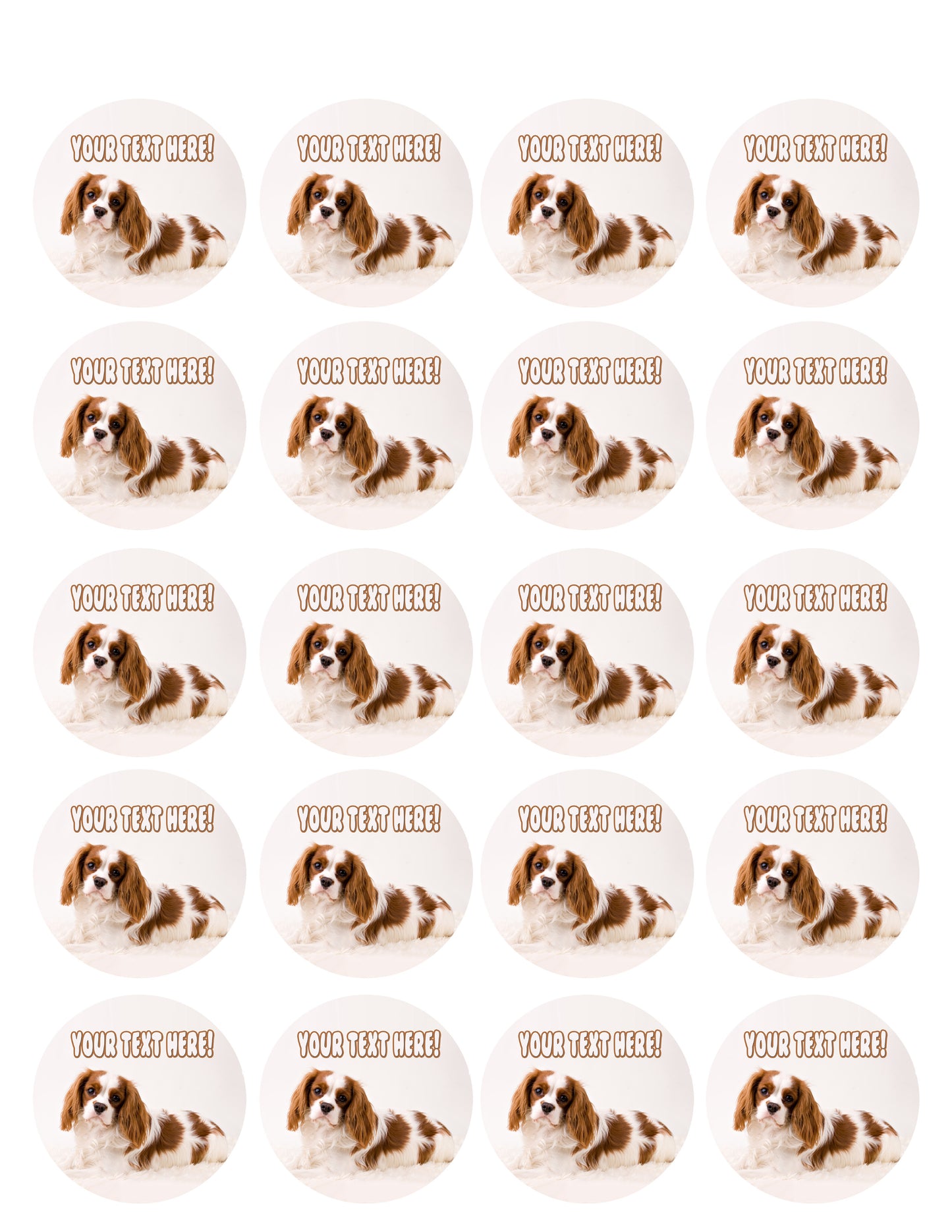 Puppy Studio Baby - Edible Cake Topper, Cupcake Toppers, Strips