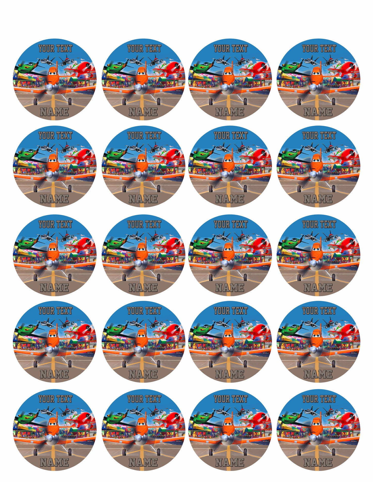 Planes - Edible Cake Topper OR Cupcake Topper, Decor
