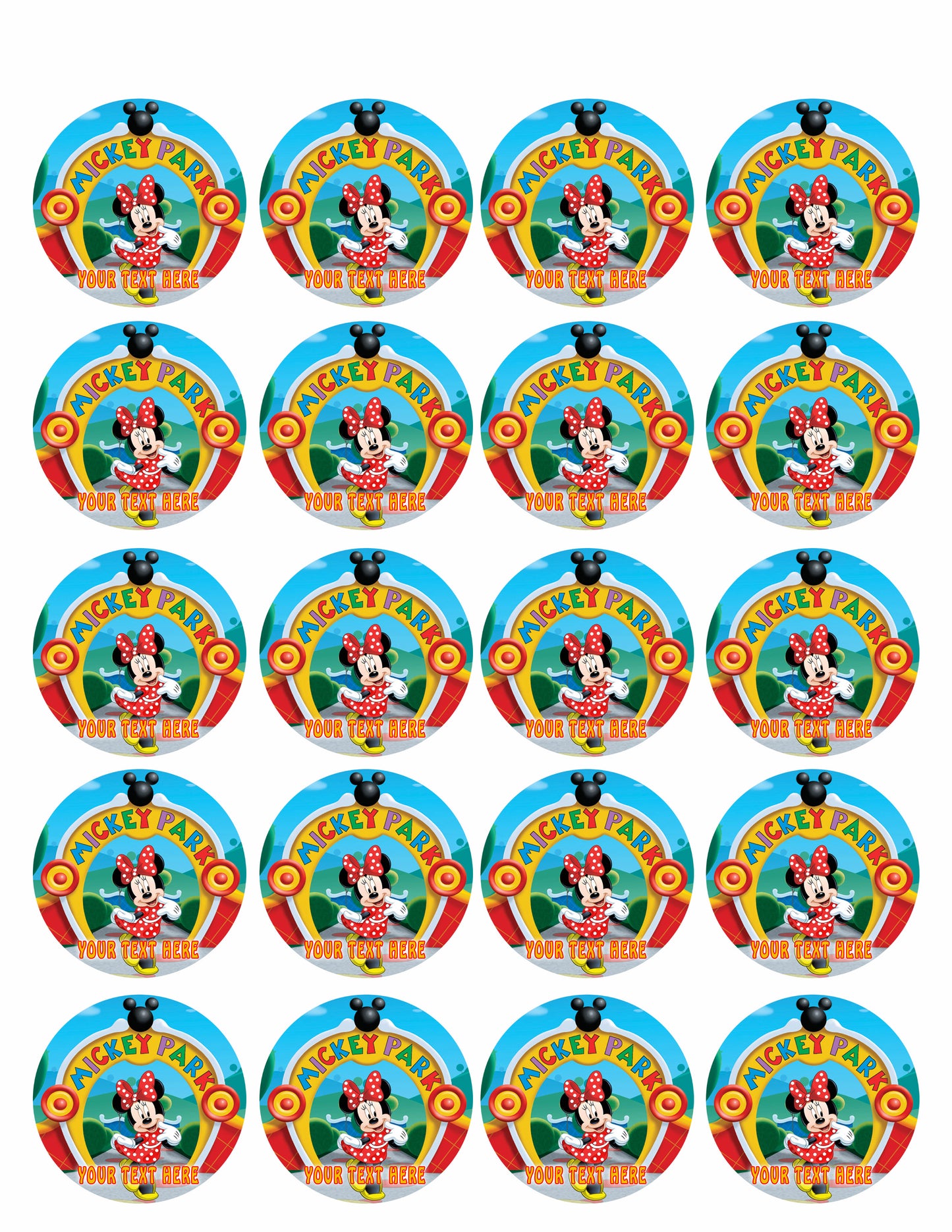 Mickey Mouse Clubhouse (Nr2) - Edible Cake Topper OR Cupcake Topper, Decor