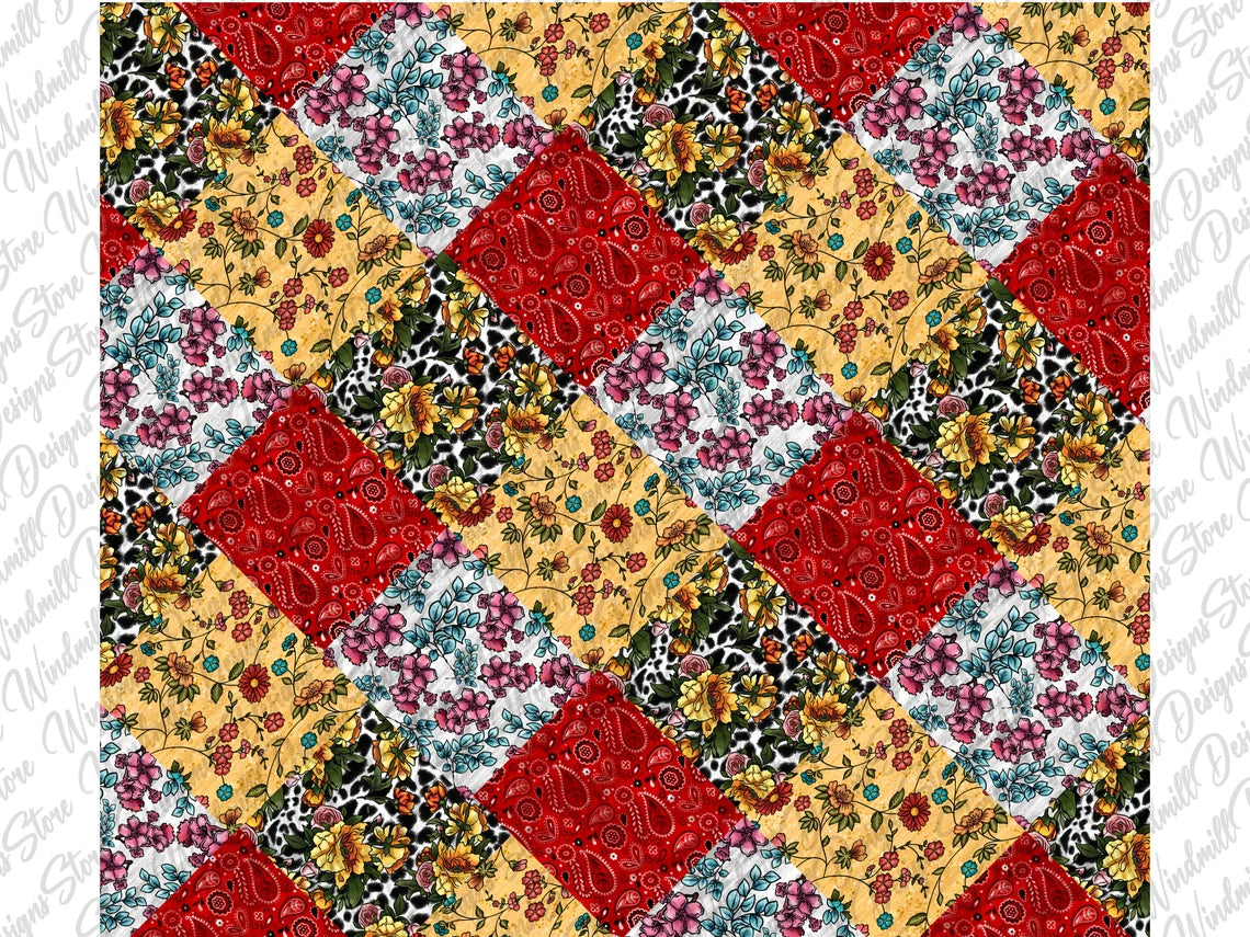 Quilt Wrap 20 oz Skinny Tumbler,