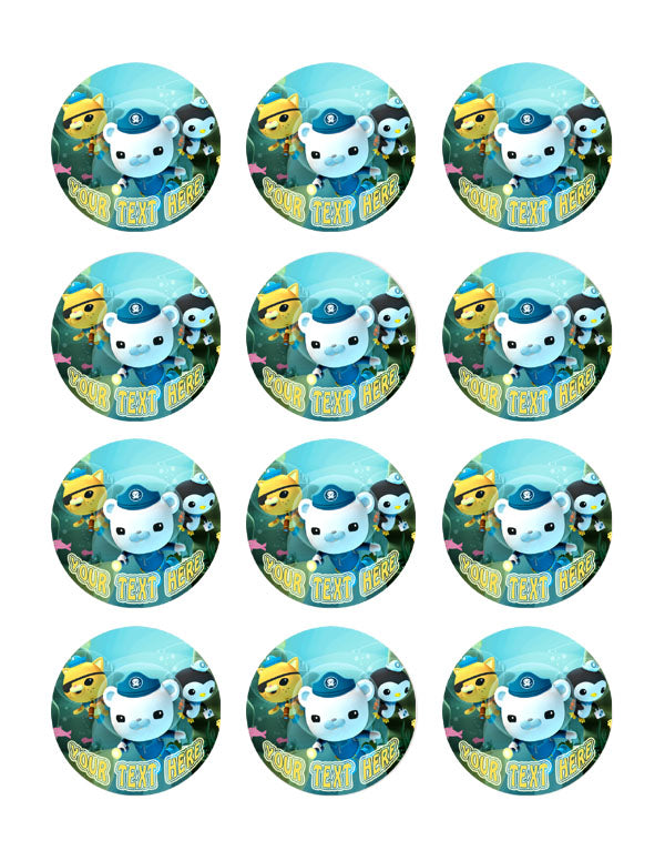 OCTONAUTS - Edible Cake Topper OR Cupcake Topper, Decor