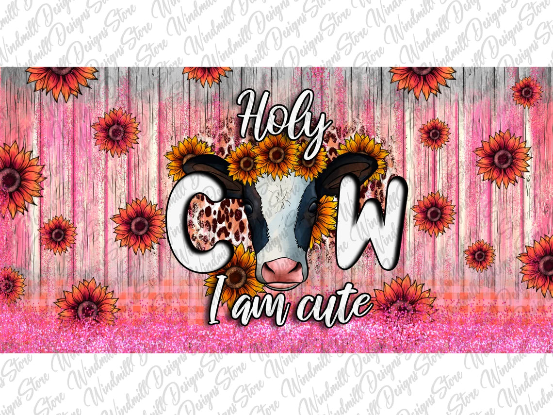 Holy Cow I'm Cute Sippy Cup, 12oz sippy cup