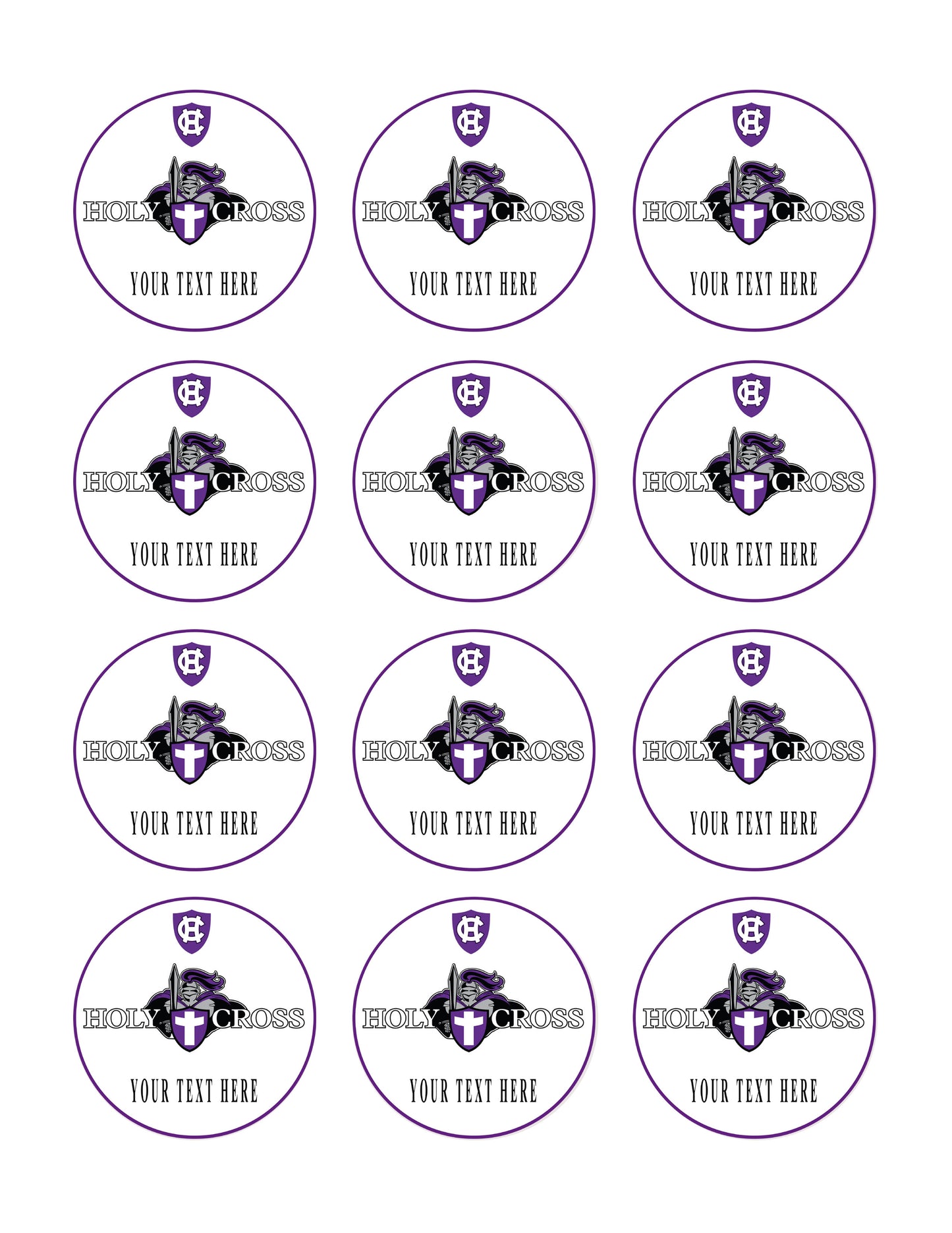 Holy Cross College - Edible Cake Topper OR Cupcake Topper, Decor