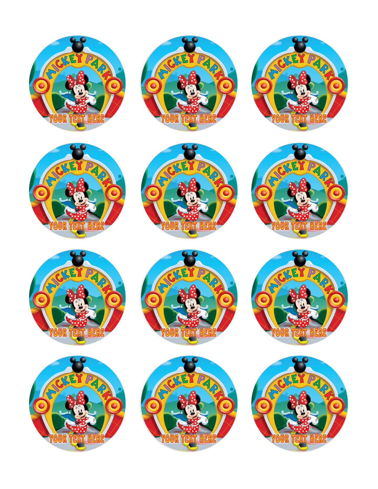 Mickey Mouse Clubhouse (Nr2) - Edible Cake Topper OR Cupcake Topper, Decor