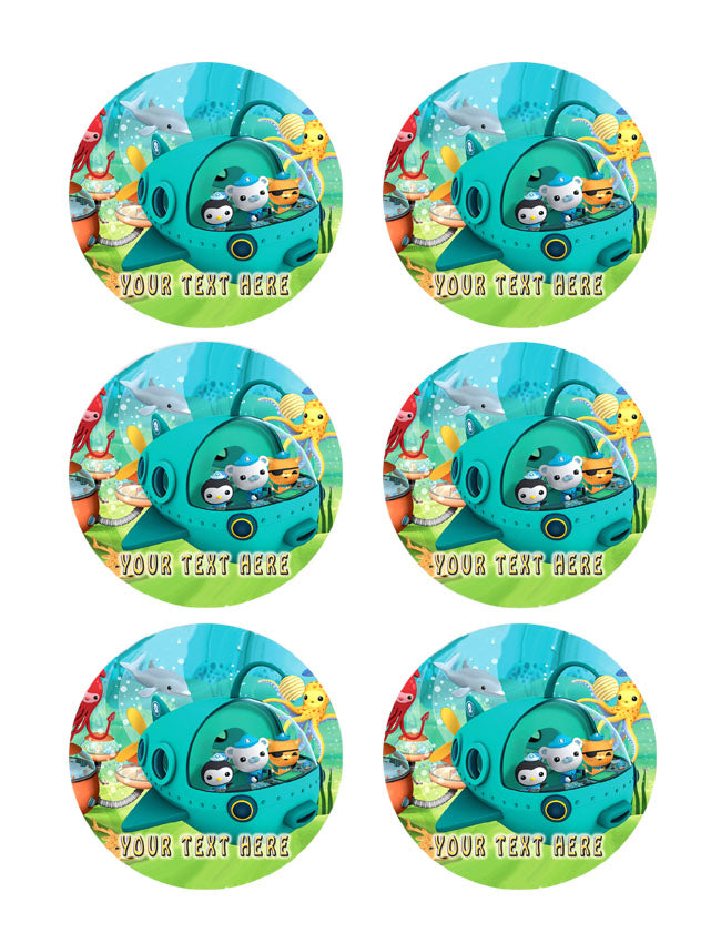 OCTONAUTS (Nr2) - Edible Cake Topper OR Cupcake Topper, Decor