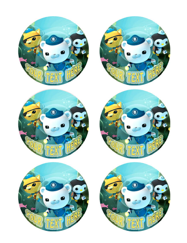 OCTONAUTS - Edible Cake Topper OR Cupcake Topper, Decor