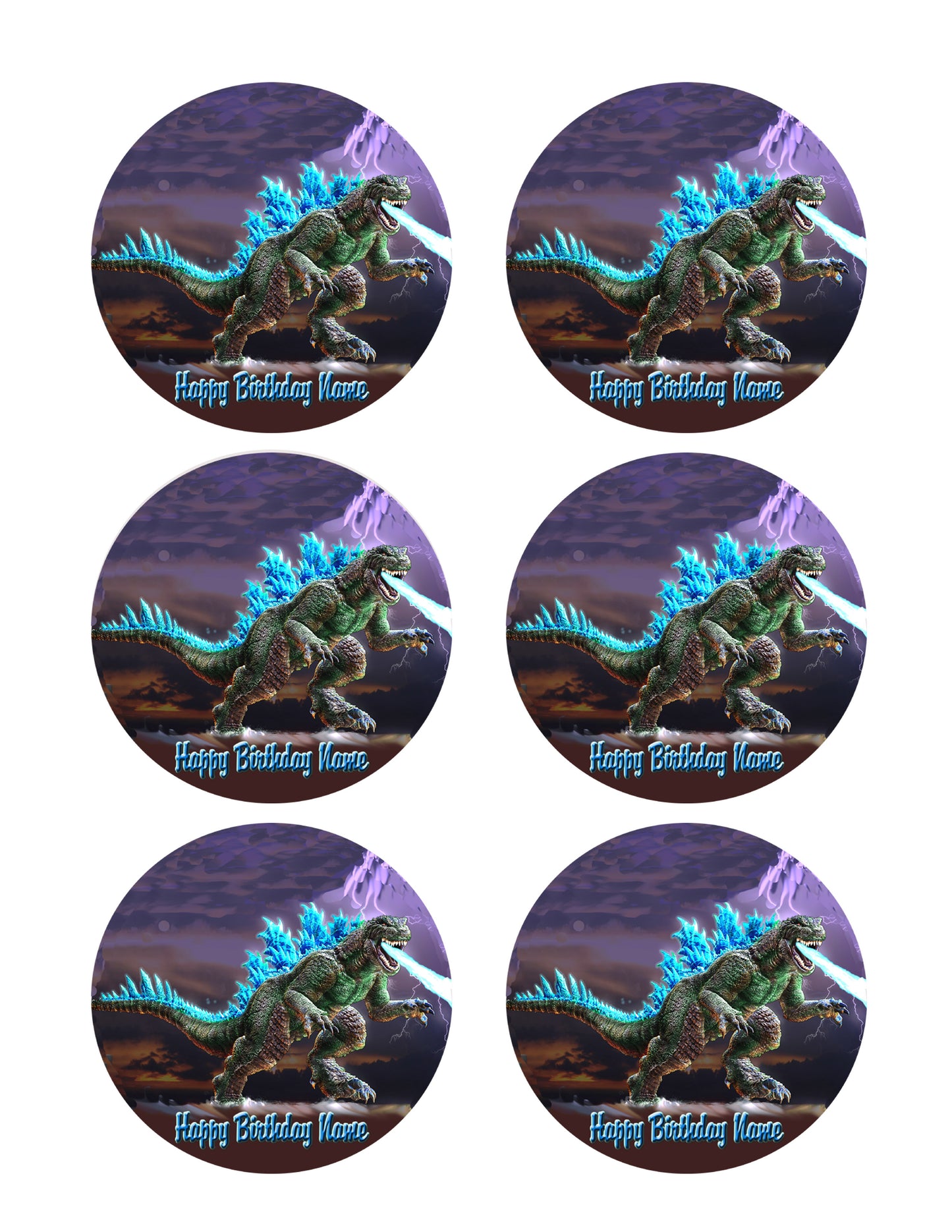 Godzilla - Edible Cake Topper OR Cupcake Topper, Decor