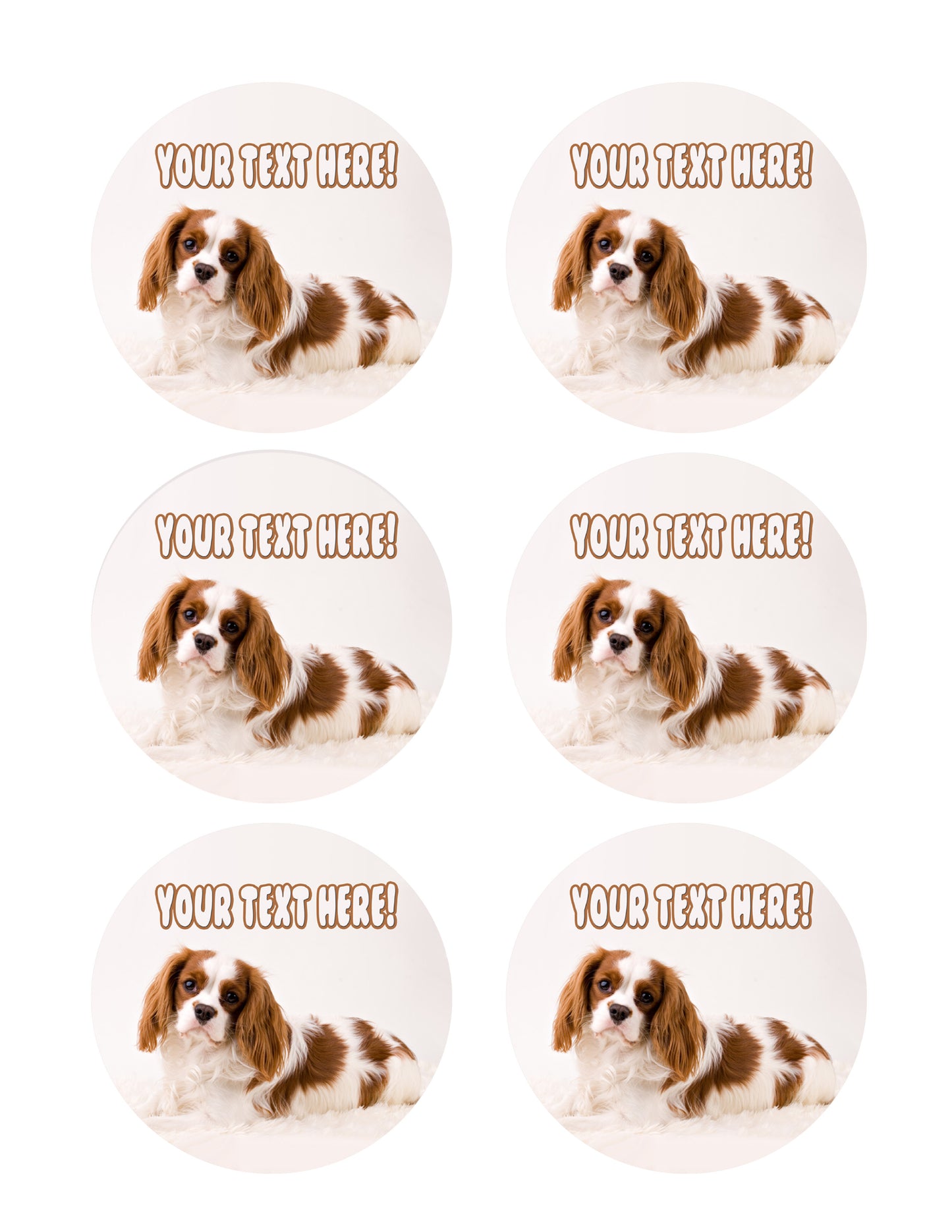 Puppy Studio Baby - Edible Cake Topper, Cupcake Toppers, Strips