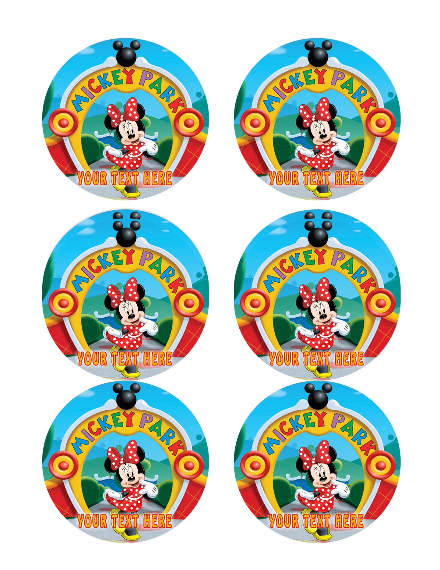 Mickey Mouse Clubhouse (Nr2) - Edible Cake Topper OR Cupcake Topper, Decor