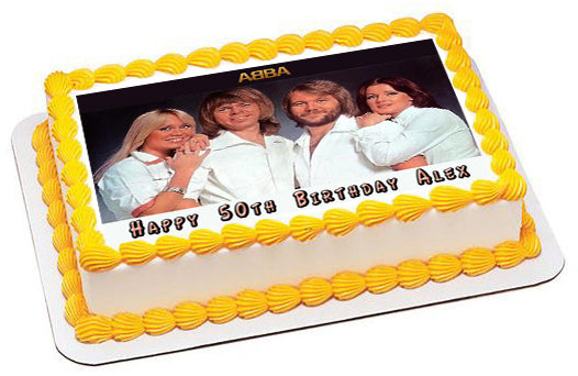 ABBA - Edible Cake Topper, Cupcake Toppers, Strips