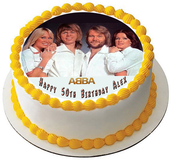 ABBA - Edible Cake Topper, Cupcake Toppers, Strips