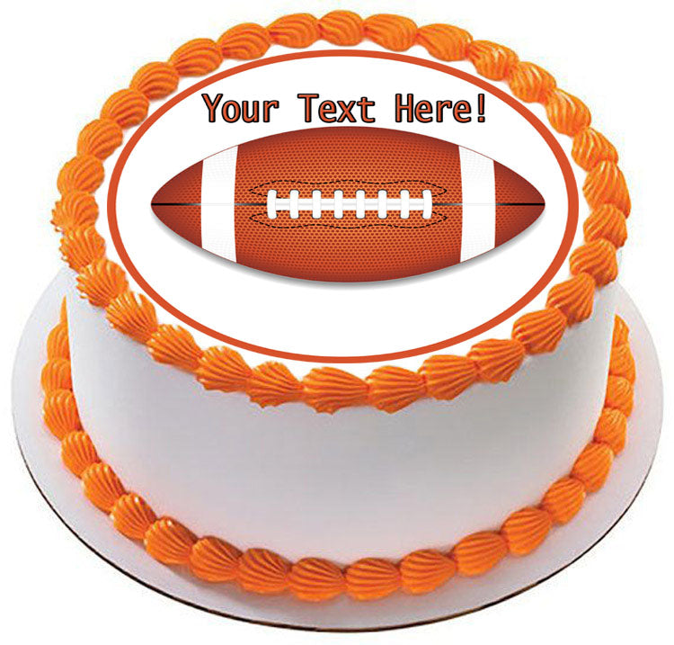 American Football - Edible Cake Topper, Cupcake Toppers, Strips