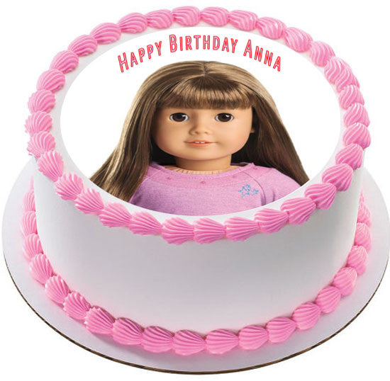 American Girl (Nr3) - Edible Cake Topper, Cupcake Toppers, Strips