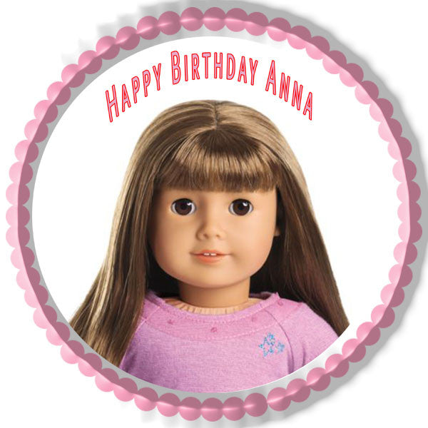 American Girl (Nr3) - Edible Cake Topper, Cupcake Toppers, Strips