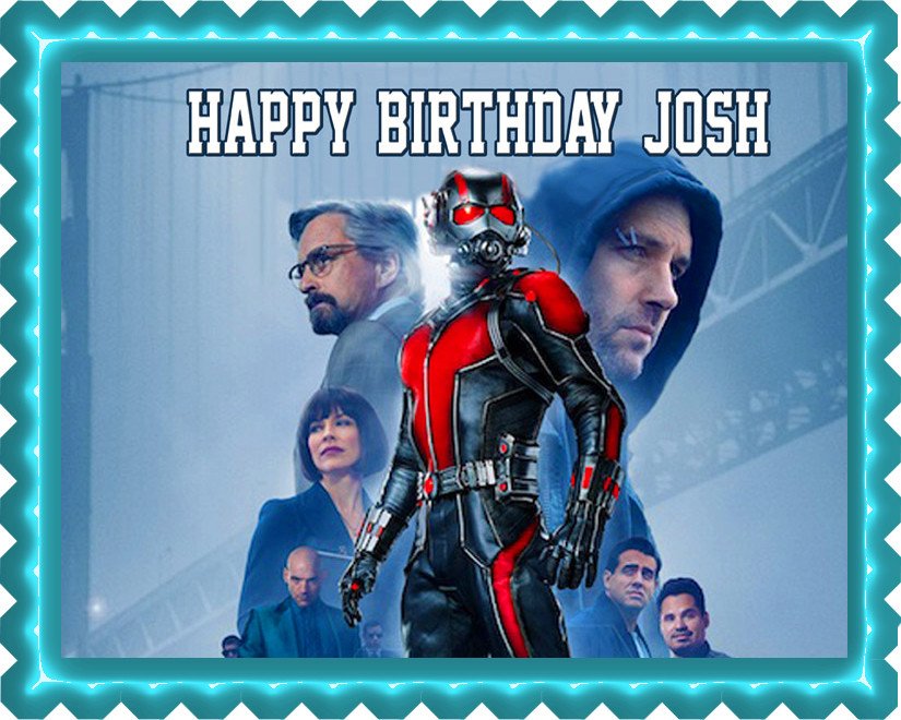 Ant Man (Nr2) - Edible Cake Topper, Cupcake Toppers, Strips