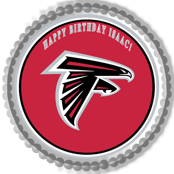 ATLANTA FALCONS - Edible Cake Topper, Cupcake Toppers, Strips
