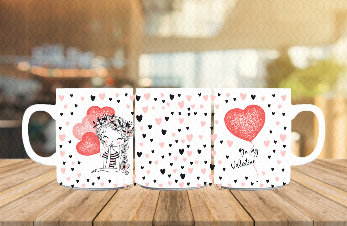 Be my valentine Mug, Birthday Gift, Custom Mug Gift for Mom, Anniversary Gift for Her/Him, Valentine's day gifts