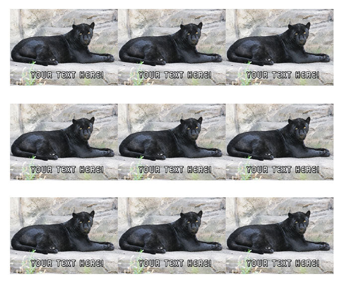 Black Panther - Edible Cake Topper, Cupcake Toppers, Strips