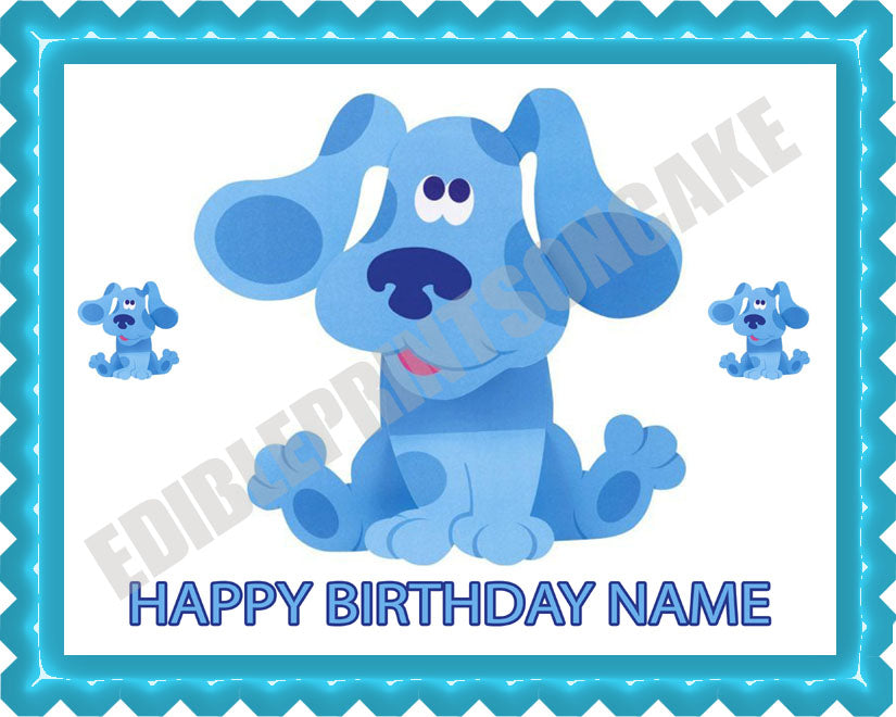 BLUE'S CLUES - Edible Cake Topper, Cupcake Toppers, Strips