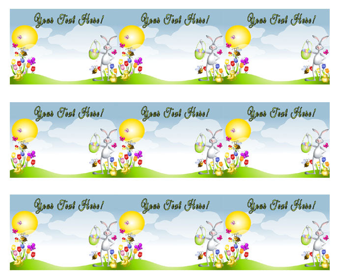Cartoon Easter Animals Spring - Edible Cake Topper, Cupcake Toppers, Strips