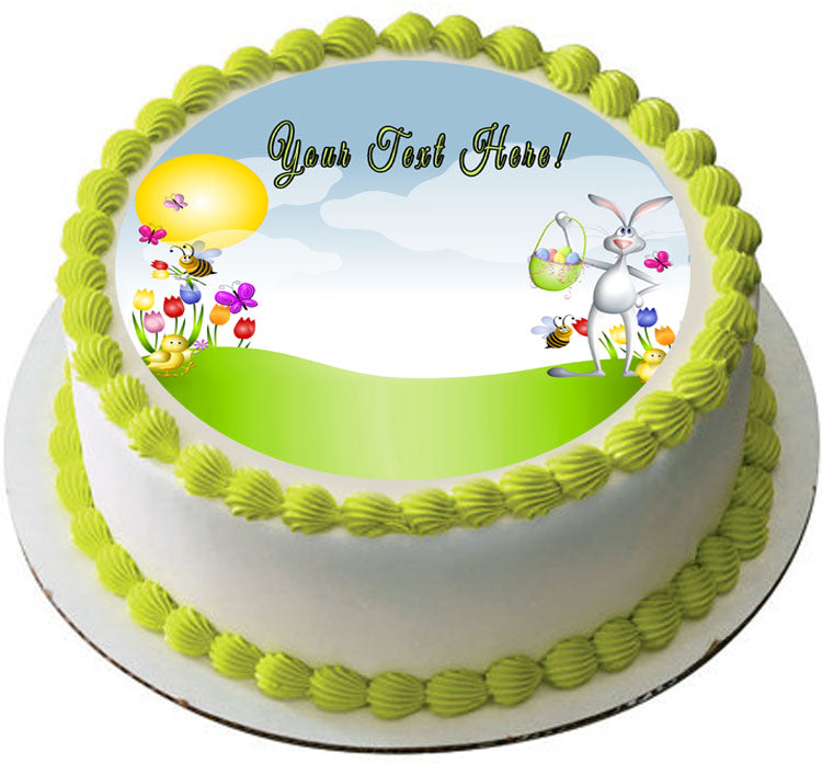 Cartoon Easter Animals Spring - Edible Cake Topper, Cupcake Toppers, Strips