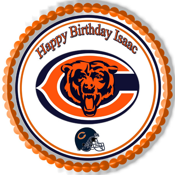 Chicago Bears - Edible Cake Topper, Cupcake Toppers, Strips