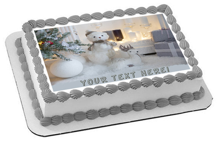 Christmas (Nr10) - Edible Cake Topper, Cupcake Toppers, Strips