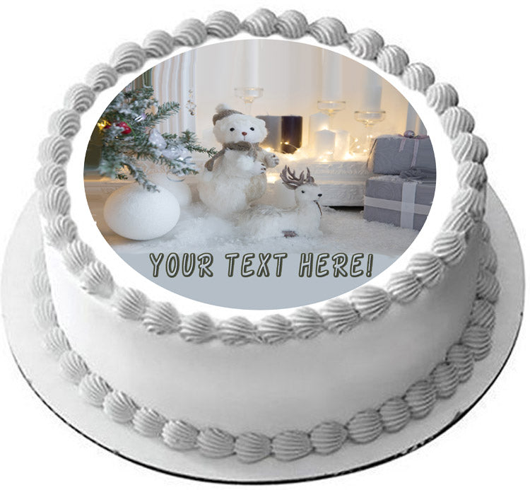 Christmas (Nr10) - Edible Cake Topper, Cupcake Toppers, Strips