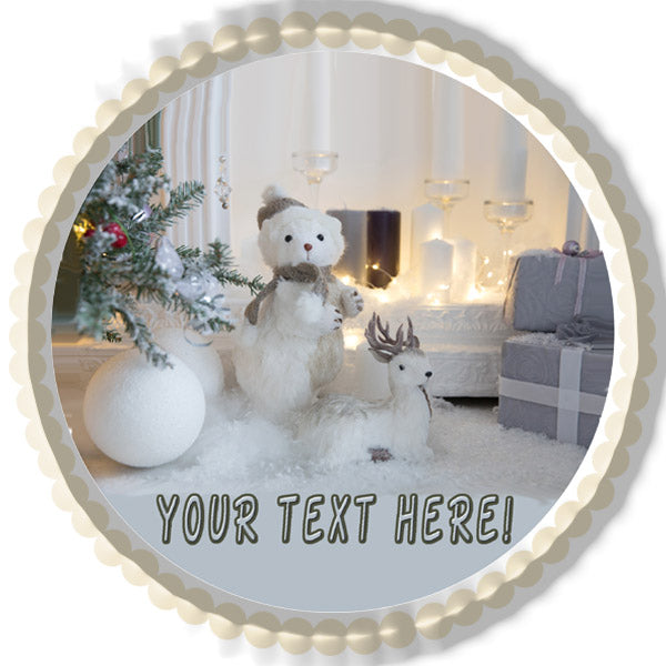 Christmas (Nr10) - Edible Cake Topper, Cupcake Toppers, Strips