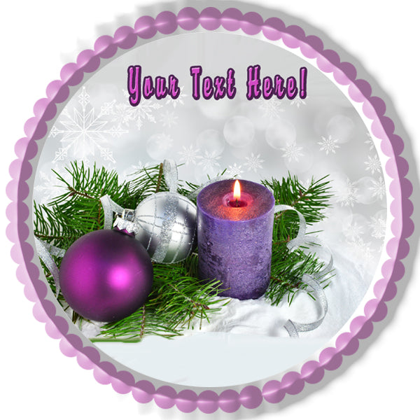 Christmas (Nr11) - Edible Cake Topper, Cupcake Toppers, Strips