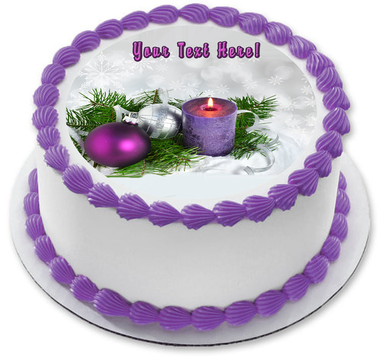 Christmas (Nr11) - Edible Cake Topper, Cupcake Toppers, Strips