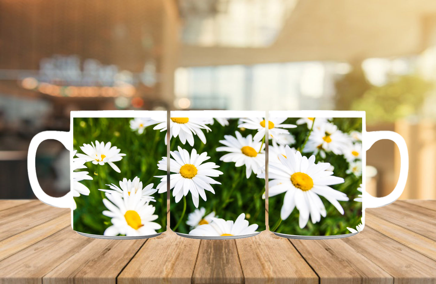 Daisy Flowers Mug, Anniversary Gift for Her/Him, Valentine's day gifts