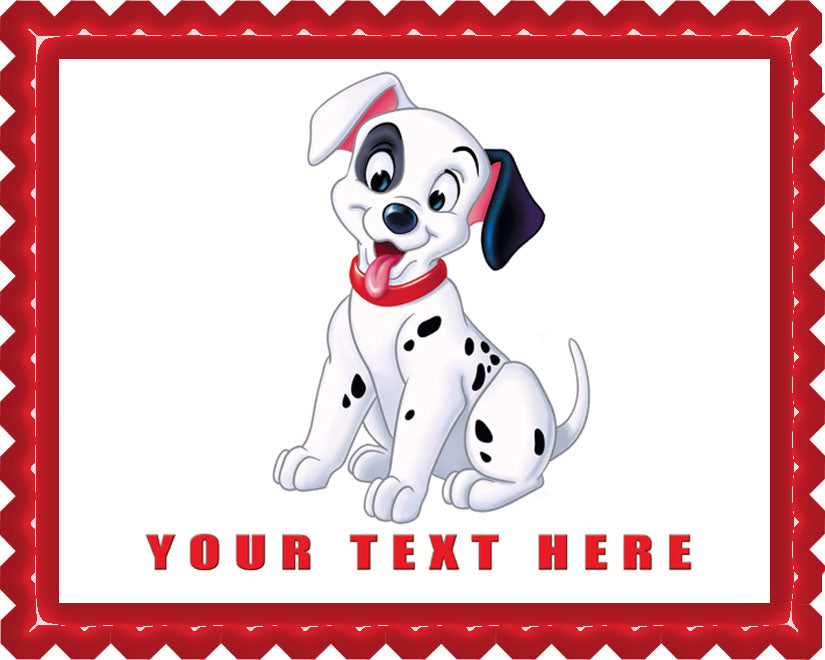 Dalmatian - Edible Cake Topper, Cupcake Toppers, Strips