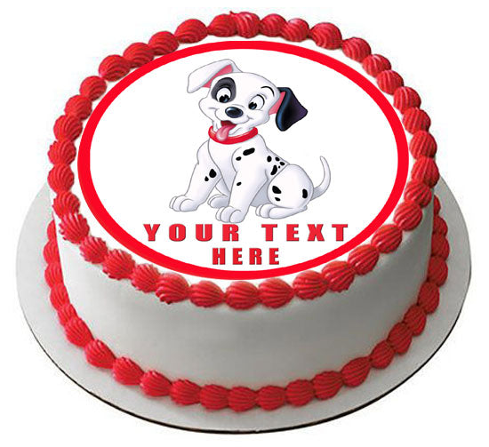 Dalmatian - Edible Cake Topper, Cupcake Toppers, Strips