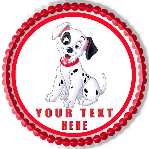 Dalmatian - Edible Cake Topper, Cupcake Toppers, Strips