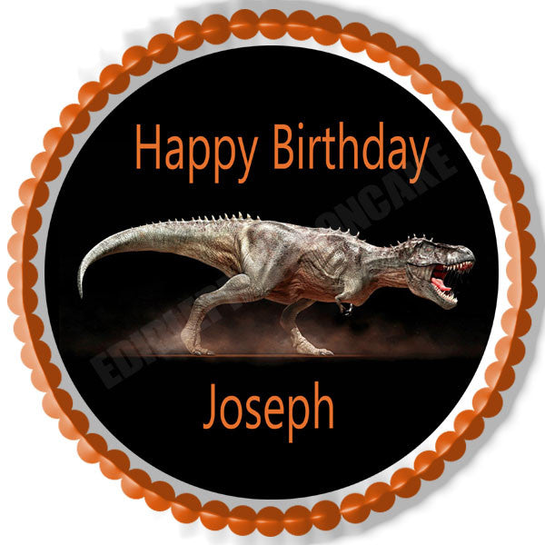 Dinosaur - Edible Cake Topper OR Cupcake Topper, Decor