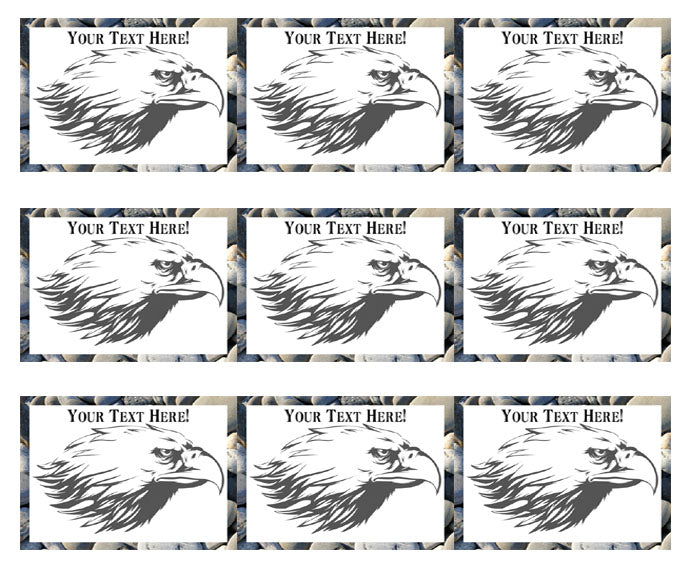 Eagle Head - Edible Cake Topper, Cupcake Toppers, Strips