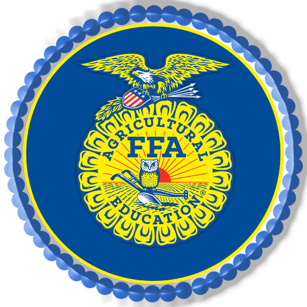 FFA - Edible Cake Topper, Cupcake Toppers, Strips