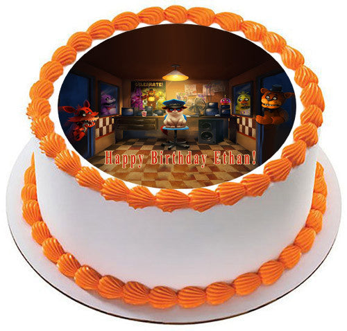 FNAF Five NIGHTS At FREDDY'S Grumpy Cat Edible Cake Topper & Cupcake Toppers