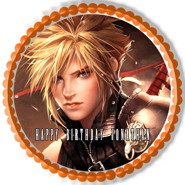 Final Fantasy 7 - Edible Cake Topper OR Cupcake Topper, Decor
