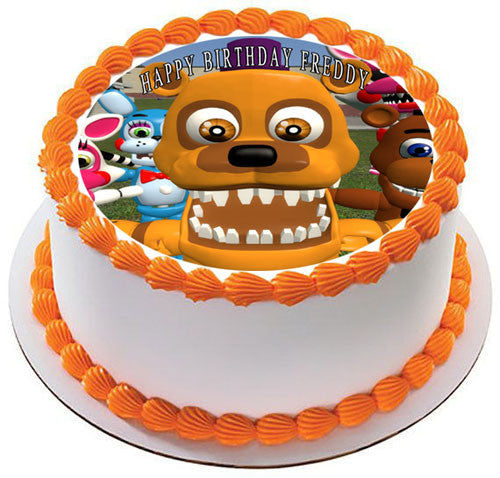 Fnaf World 3 Edible Birthday Cake Topper OR Cupcake Topper, Decor