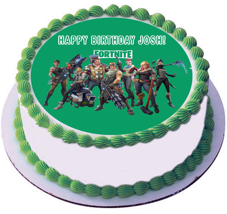 Fortnite (Nr2) - Edible Cake Topper or Cupcake Toppers, Strips