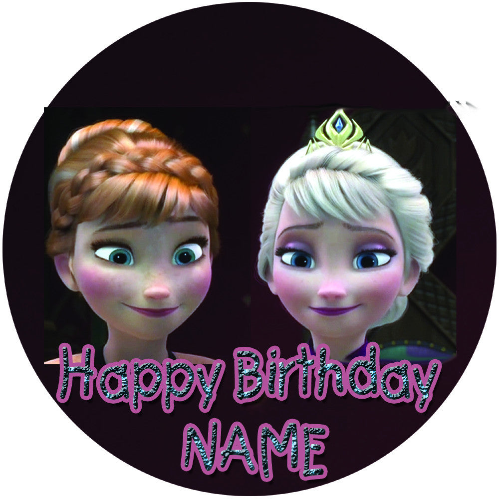 FROZEN 2 Edible Birthday Cake Topper OR Cupcake Topper, Decor - Edible Prints On Cake (Edible Cake &Cupcake Topper)