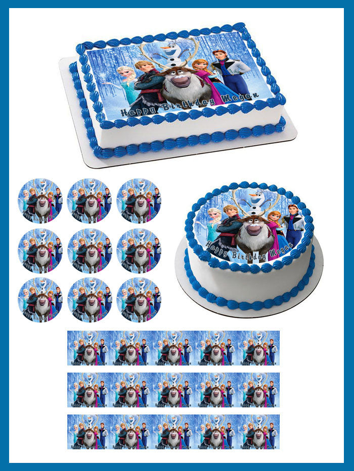FROZEN (Nr5) - Edible Cake Topper OR Cupcake Topper, Decor