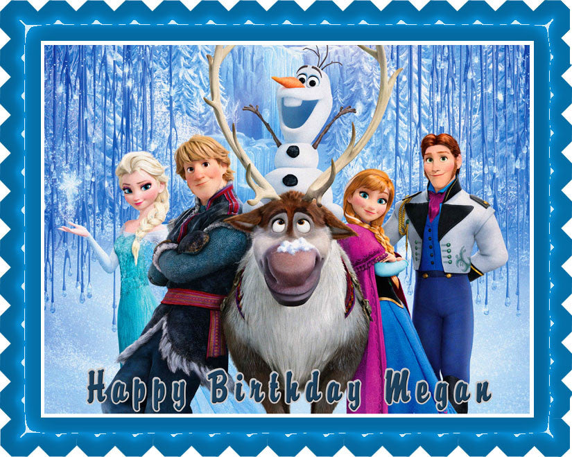 FROZEN (Nr5) - Edible Cake Topper OR Cupcake Topper, Decor
