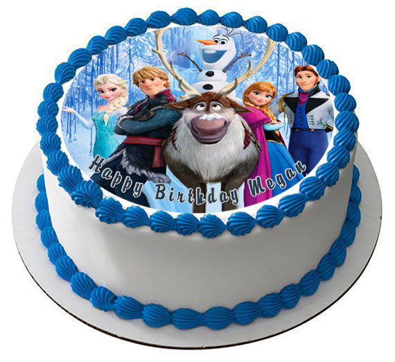 FROZEN (Nr5) - Edible Cake Topper OR Cupcake Topper, Decor