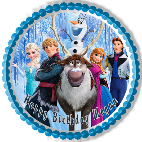 FROZEN (Nr5) - Edible Cake Topper OR Cupcake Topper, Decor