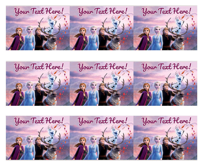 Frozen II (Nr2) - Edible Cake Topper, Cupcake Toppers, Strips